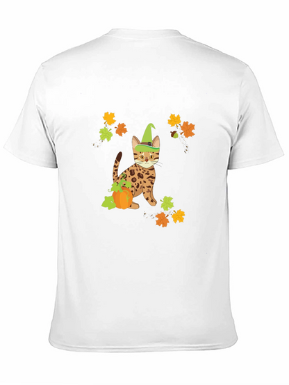 Halloween Cat Pumpkin T-Shirt