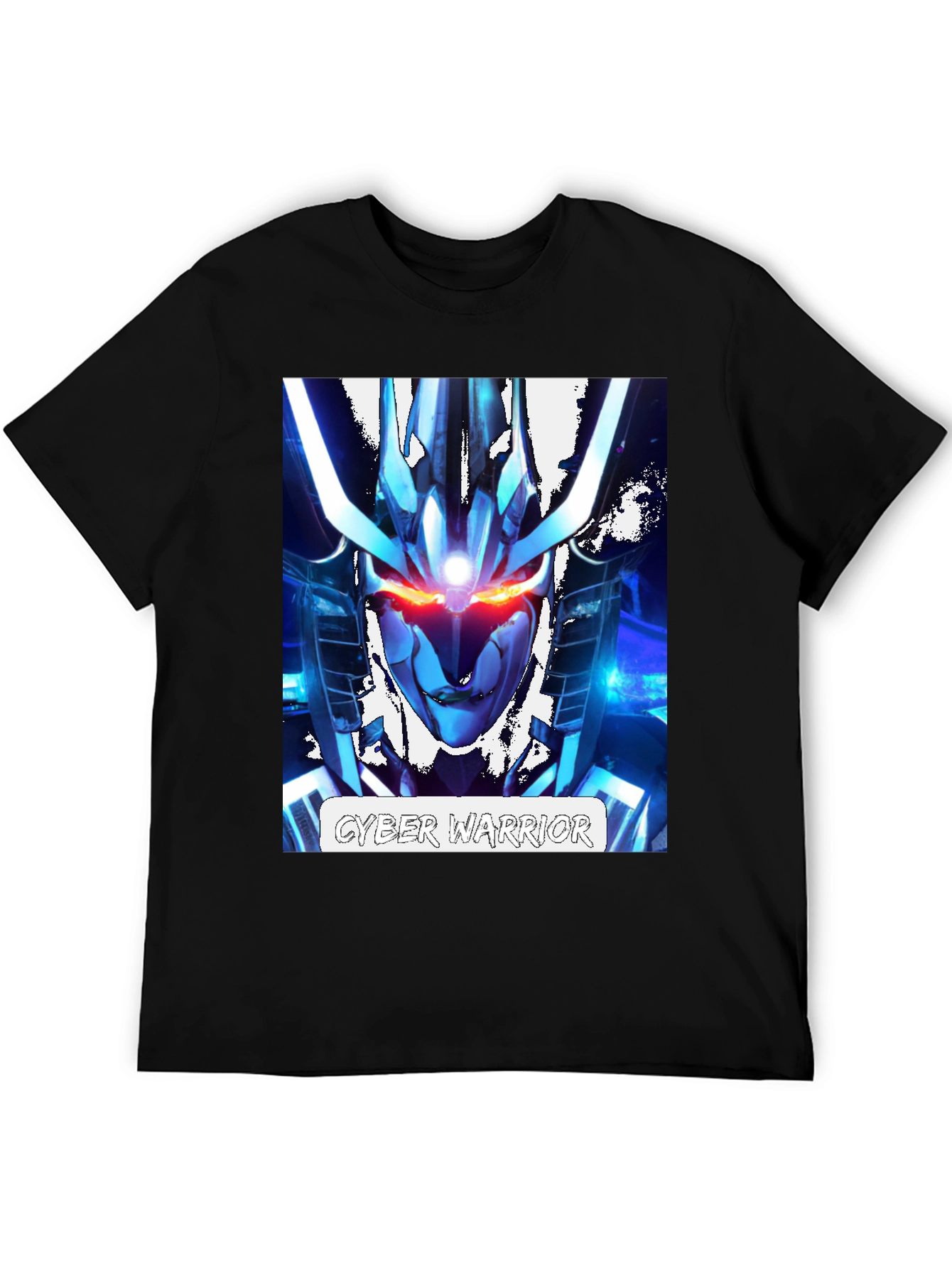Cyber Warrior Graphic T-Shirt - Sci-Fi Style