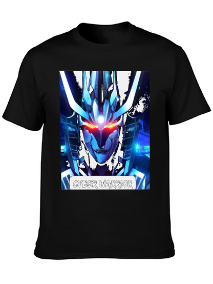 Cyber Warrior Graphic T-Shirt - Sci-Fi Style