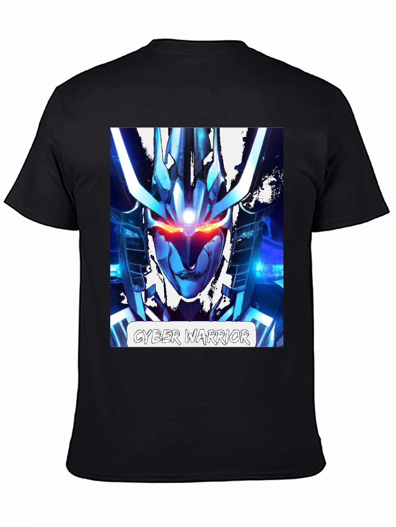 Cyber Warrior Graphic T-Shirt - Sci-Fi Style
