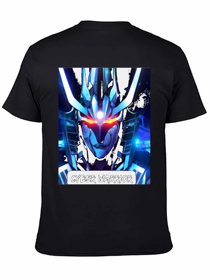 Cyber Warrior Graphic T-Shirt - Sci-Fi Style