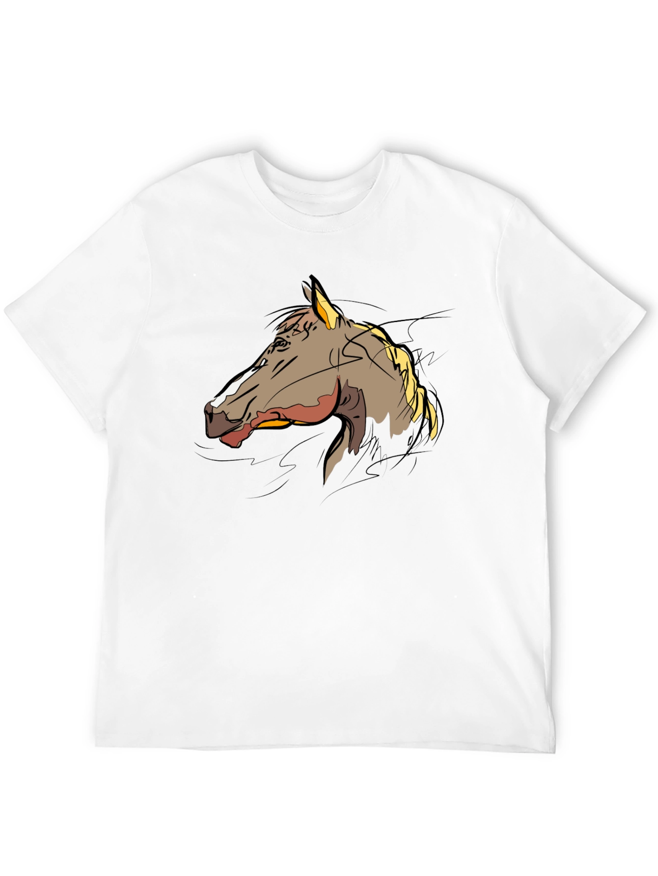 Horse Graphic T-Shirt - Stylish Black Tee