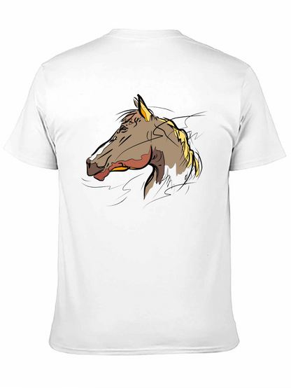 Horse Graphic T-Shirt - Stylish Black Tee