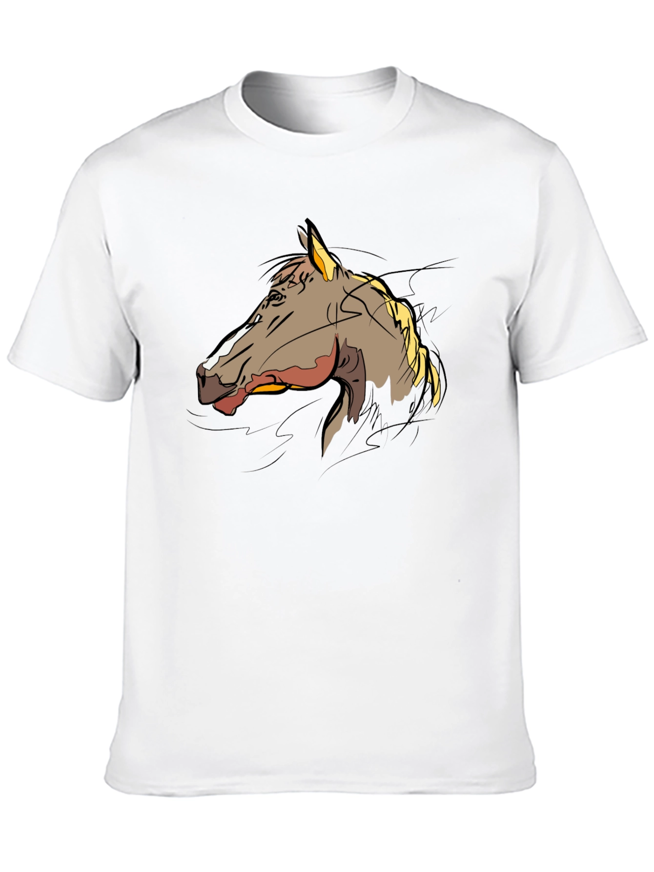 Horse Graphic T-Shirt - Stylish Black Tee