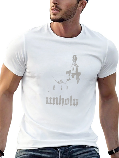 Unholy Graphic Print Black T-Shirt