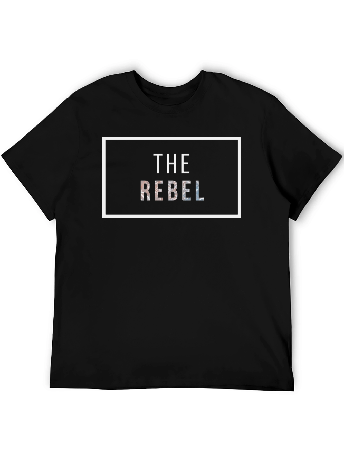The Rebel Graphic Print Black T-Shirt