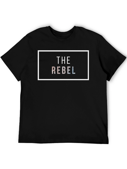 The Rebel Graphic Print Black T-Shirt