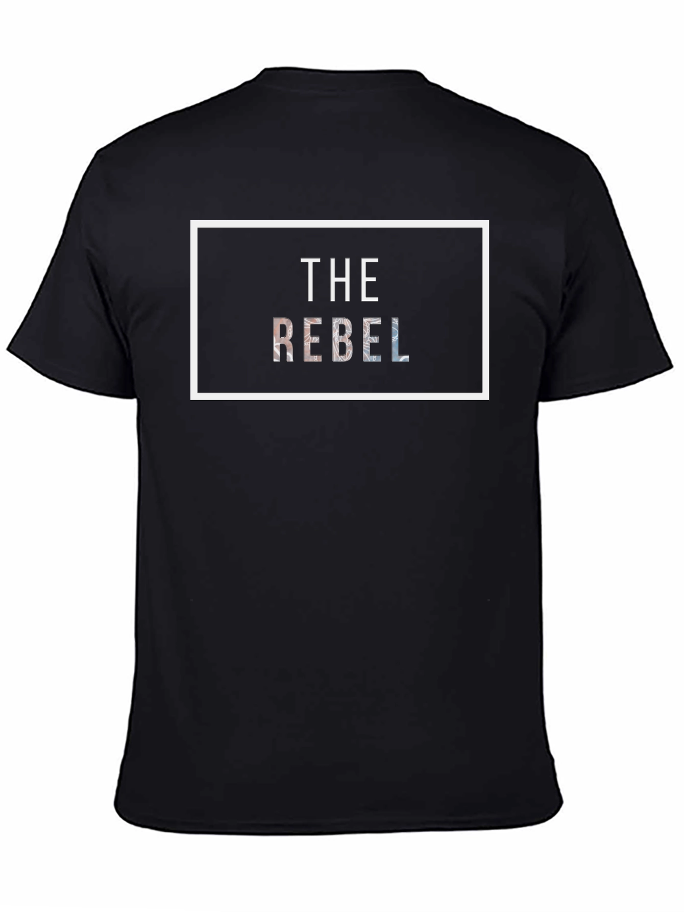 The Rebel Graphic Print Black T-Shirt
