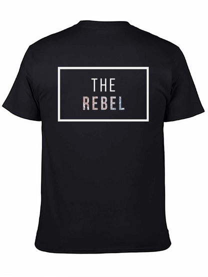 The Rebel Graphic Print Black T-Shirt