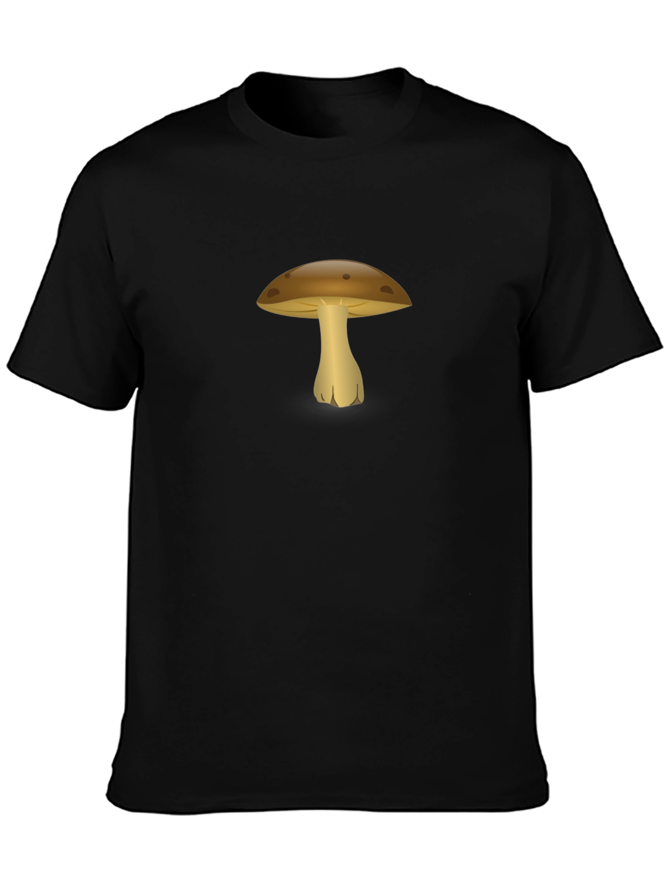 Mushroom Graphic Black T-Shirt