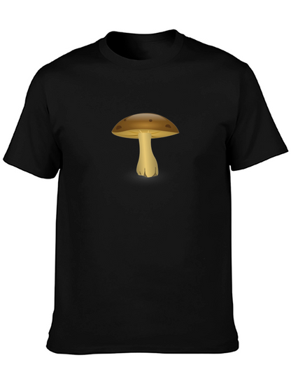 Mushroom Graphic Black T-Shirt