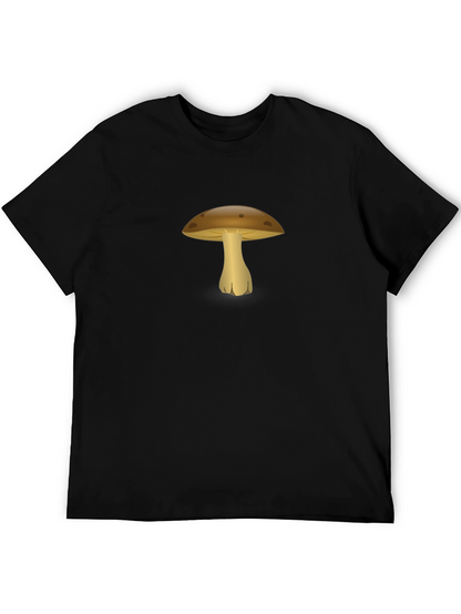 Mushroom Graphic Black T-Shirt