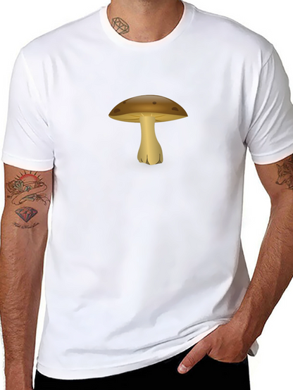 Mushroom Graphic Black T-Shirt
