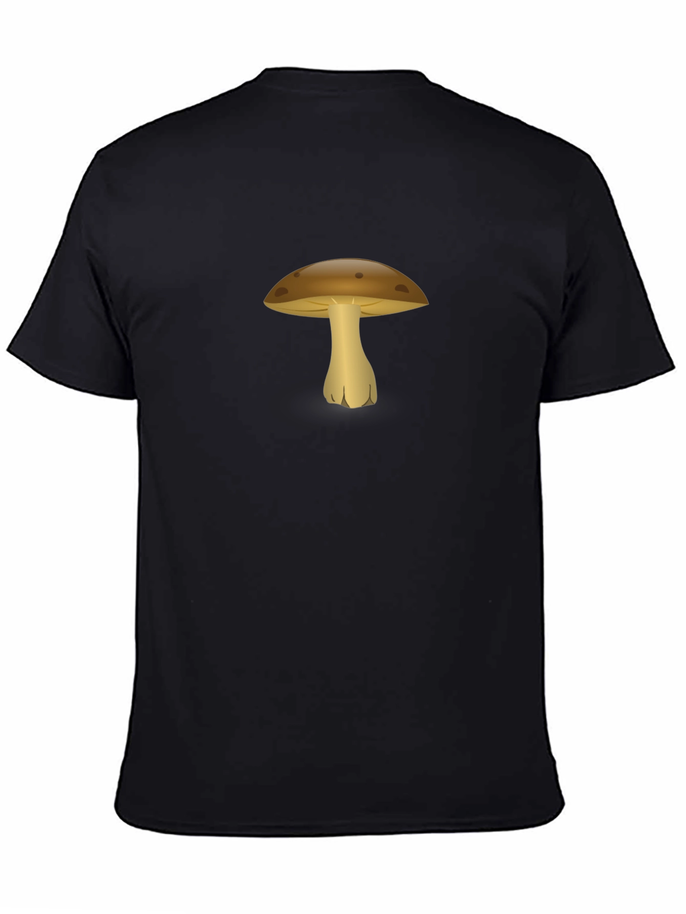 Mushroom Graphic Black T-Shirt