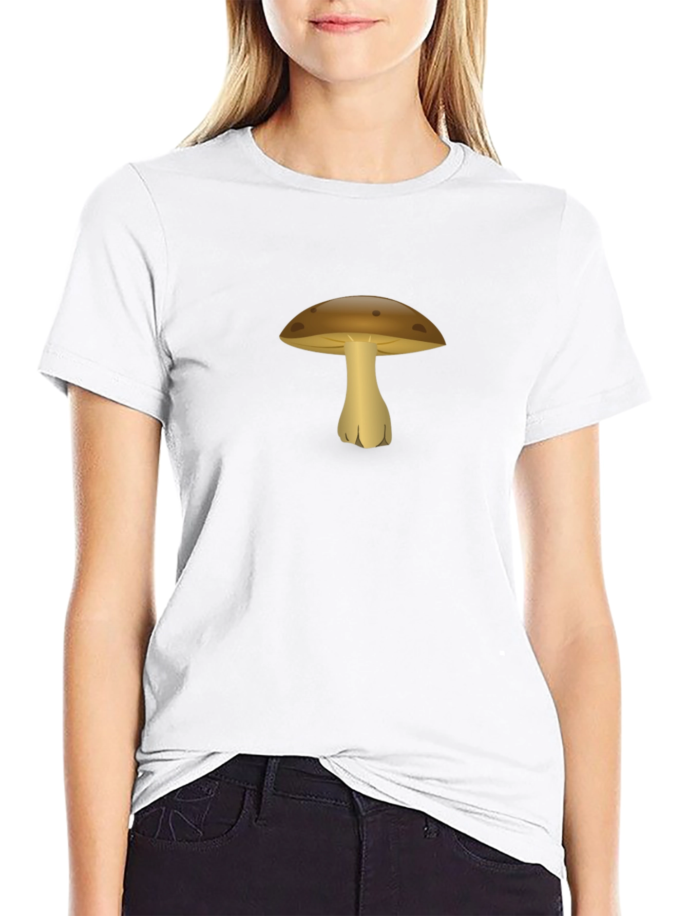 Mushroom Graphic Black T-Shirt