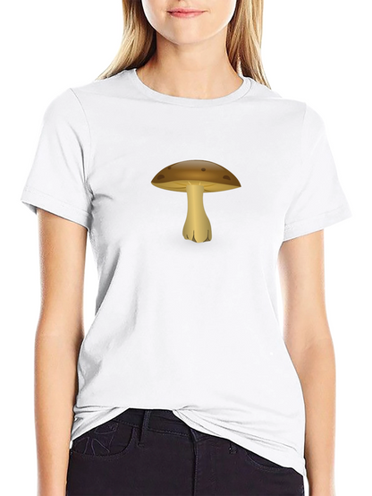 Mushroom Graphic Black T-Shirt