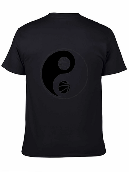 Yin Yang Basketball Graphic T-Shirt