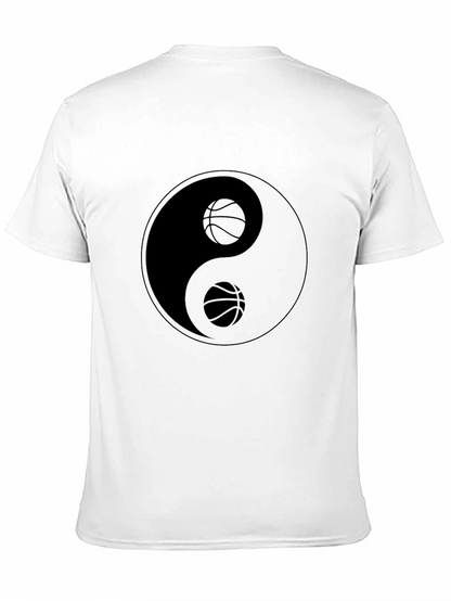 Yin Yang Basketball Graphic T-Shirt