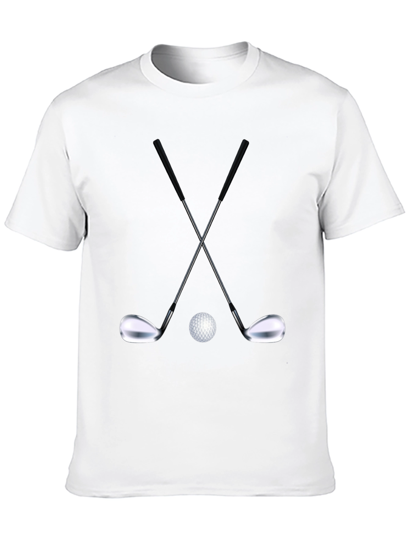 Golf Club Crossed T-Shirt - Black
