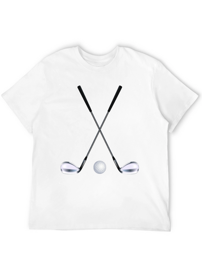 Golf Club Crossed T-Shirt - Black