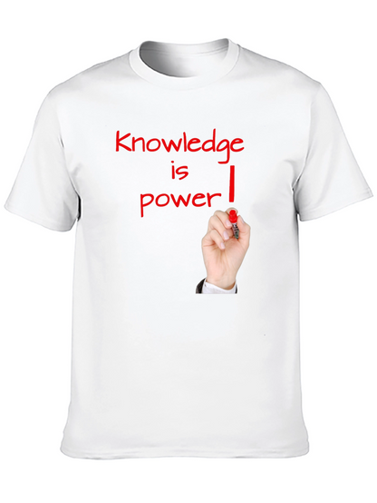 Knowledge is Power Graphic Tee - Black