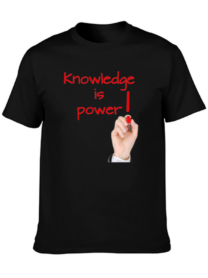 Knowledge is Power Graphic Tee - Black
