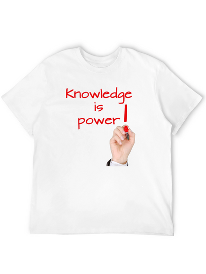 Knowledge is Power Graphic Tee - Black