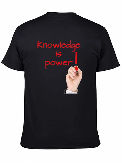 Knowledge is Power Graphic Tee - Black