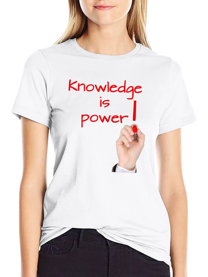 Knowledge is Power Graphic Tee - Black