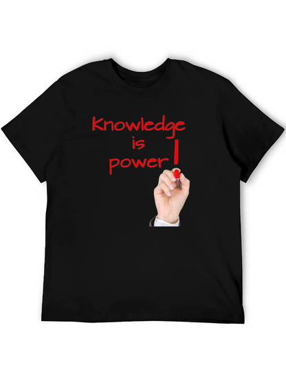 Knowledge is Power Graphic Tee - Black