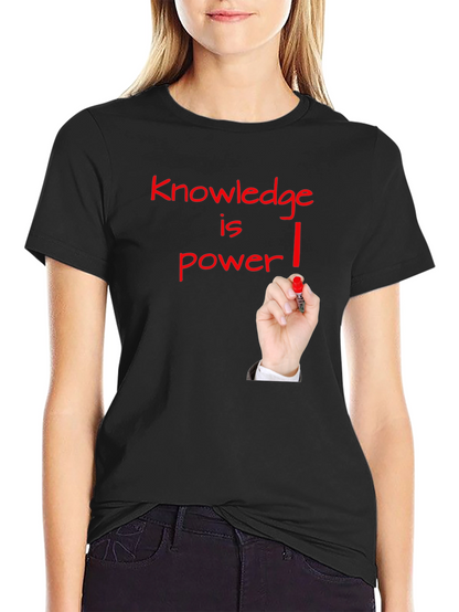 Knowledge is Power Graphic Tee - Black