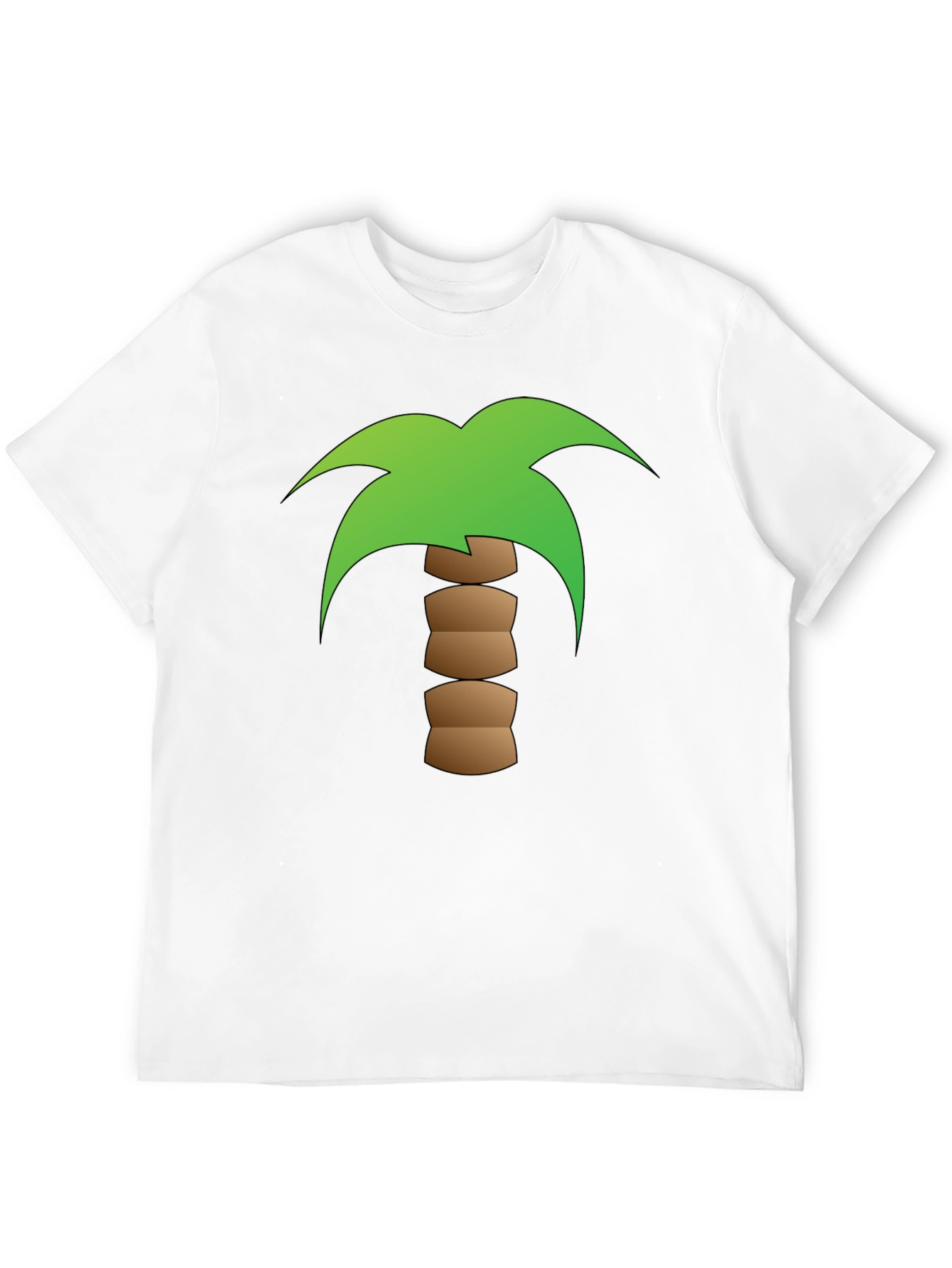 Palm Tree Graphic Black T-Shirt