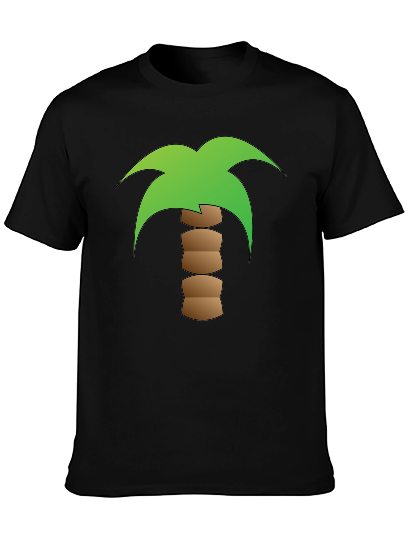 Palm Tree Graphic Black T-Shirt
