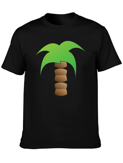 Palm Tree Graphic Black T-Shirt