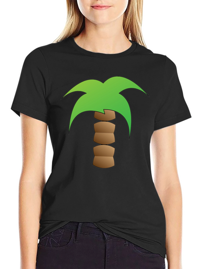 Palm Tree Graphic Black T-Shirt