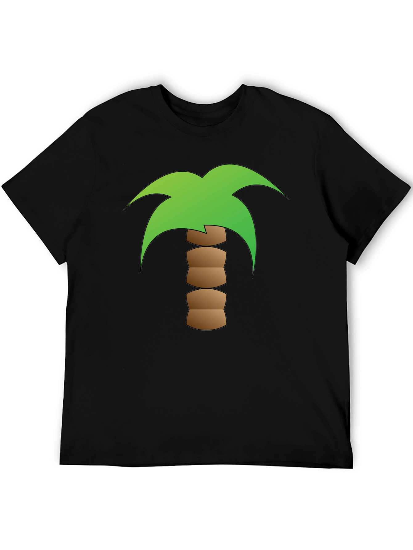 Palm Tree Graphic Black T-Shirt