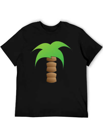 Palm Tree Graphic Black T-Shirt