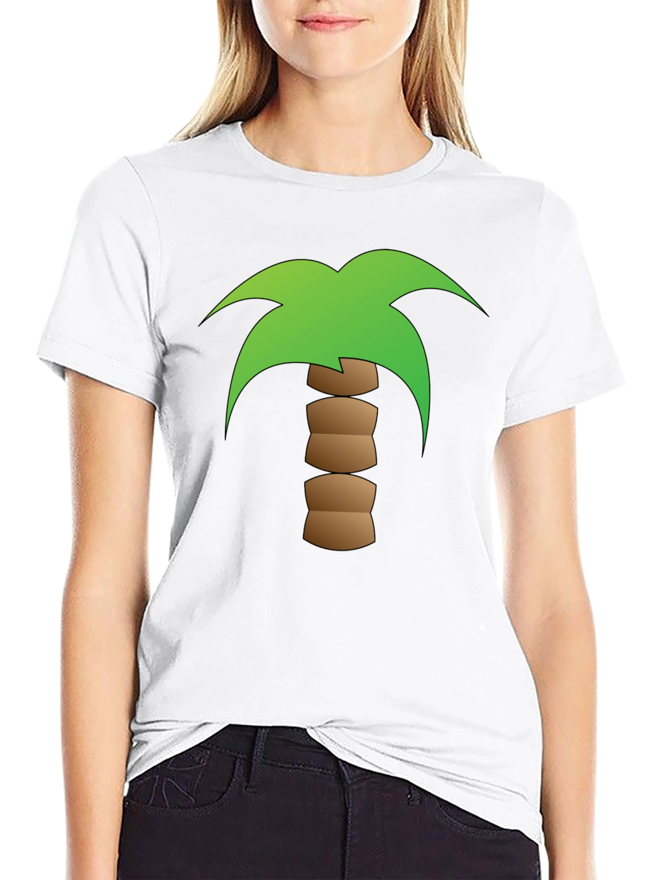 Palm Tree Graphic Black T-Shirt