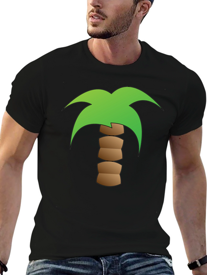 Palm Tree Graphic Black T-Shirt