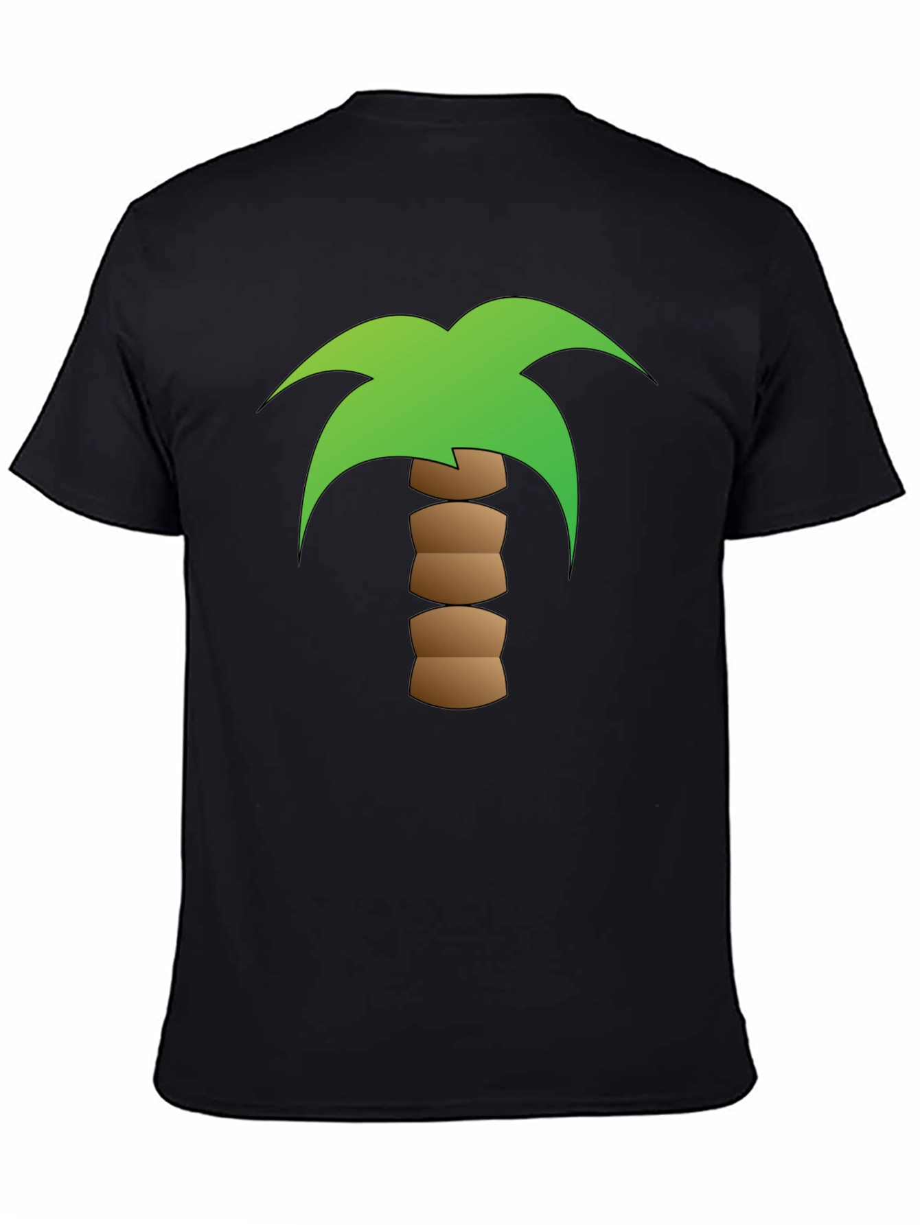 Palm Tree Graphic Black T-Shirt