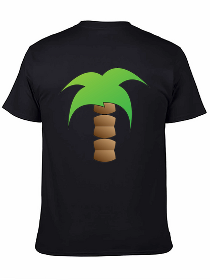 Palm Tree Graphic Black T-Shirt