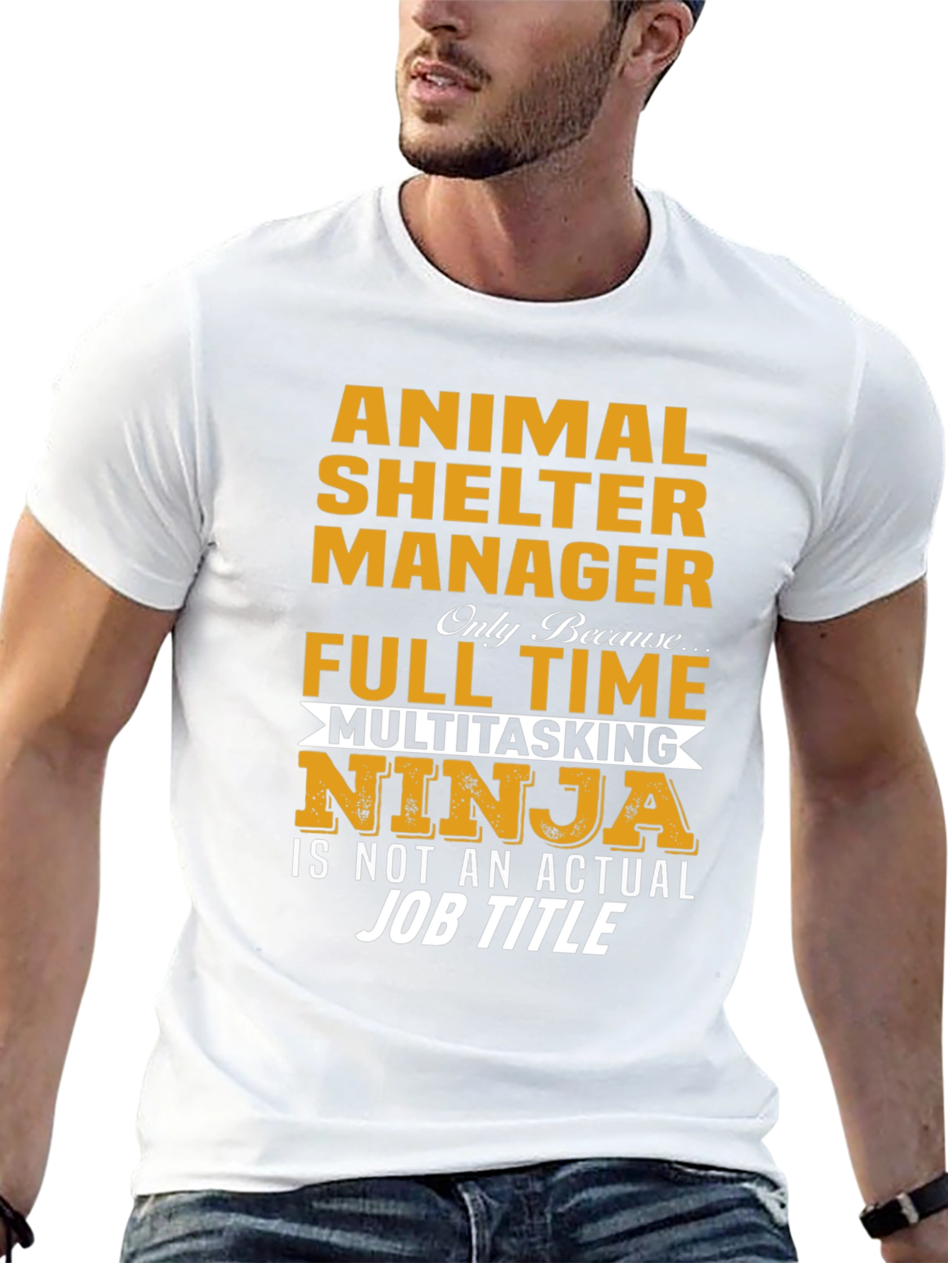 Animal Shelter Manager Multitasking Ninja T-Shirt