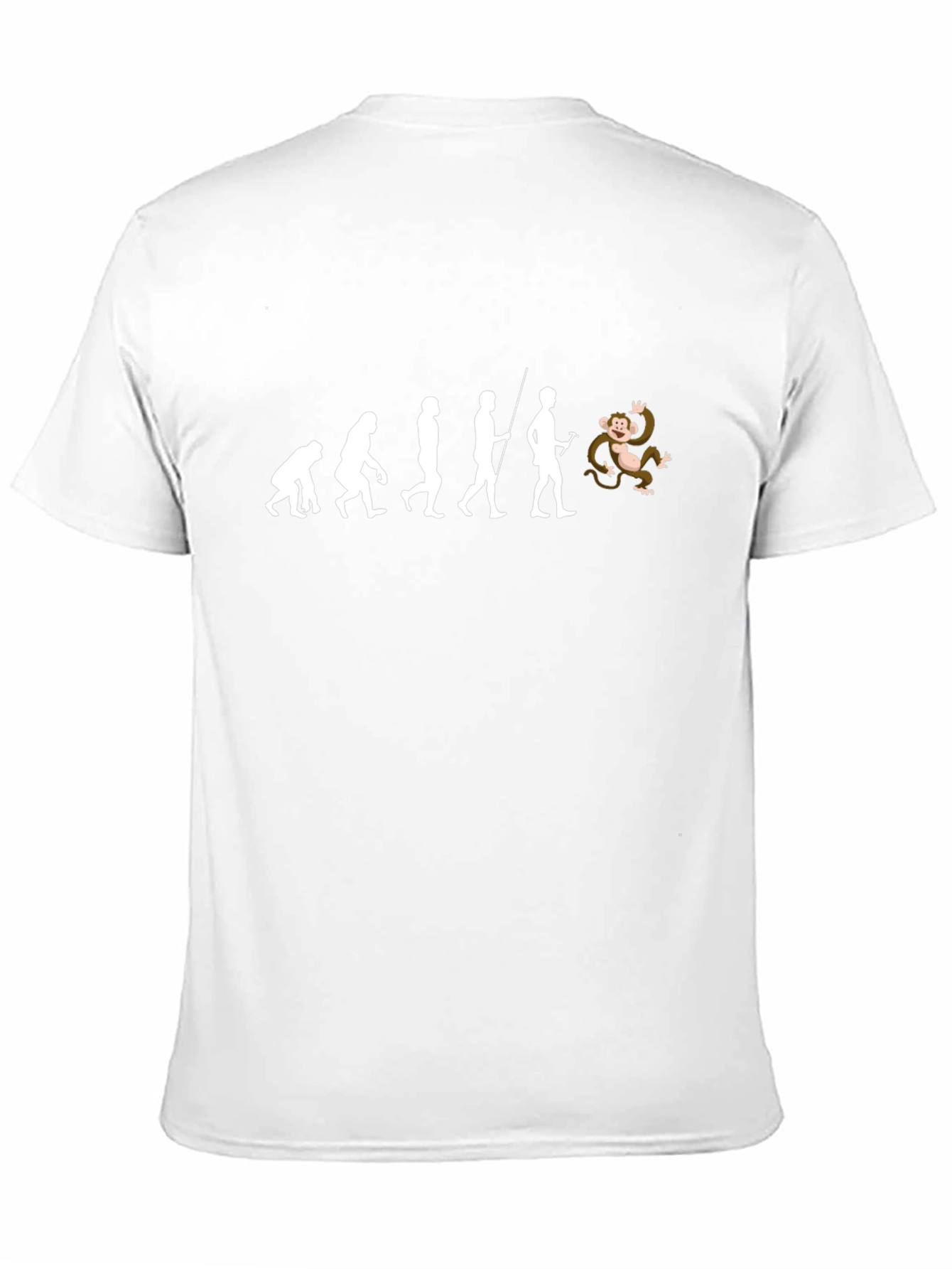 Evolution Monkeying Around Black T-Shirt