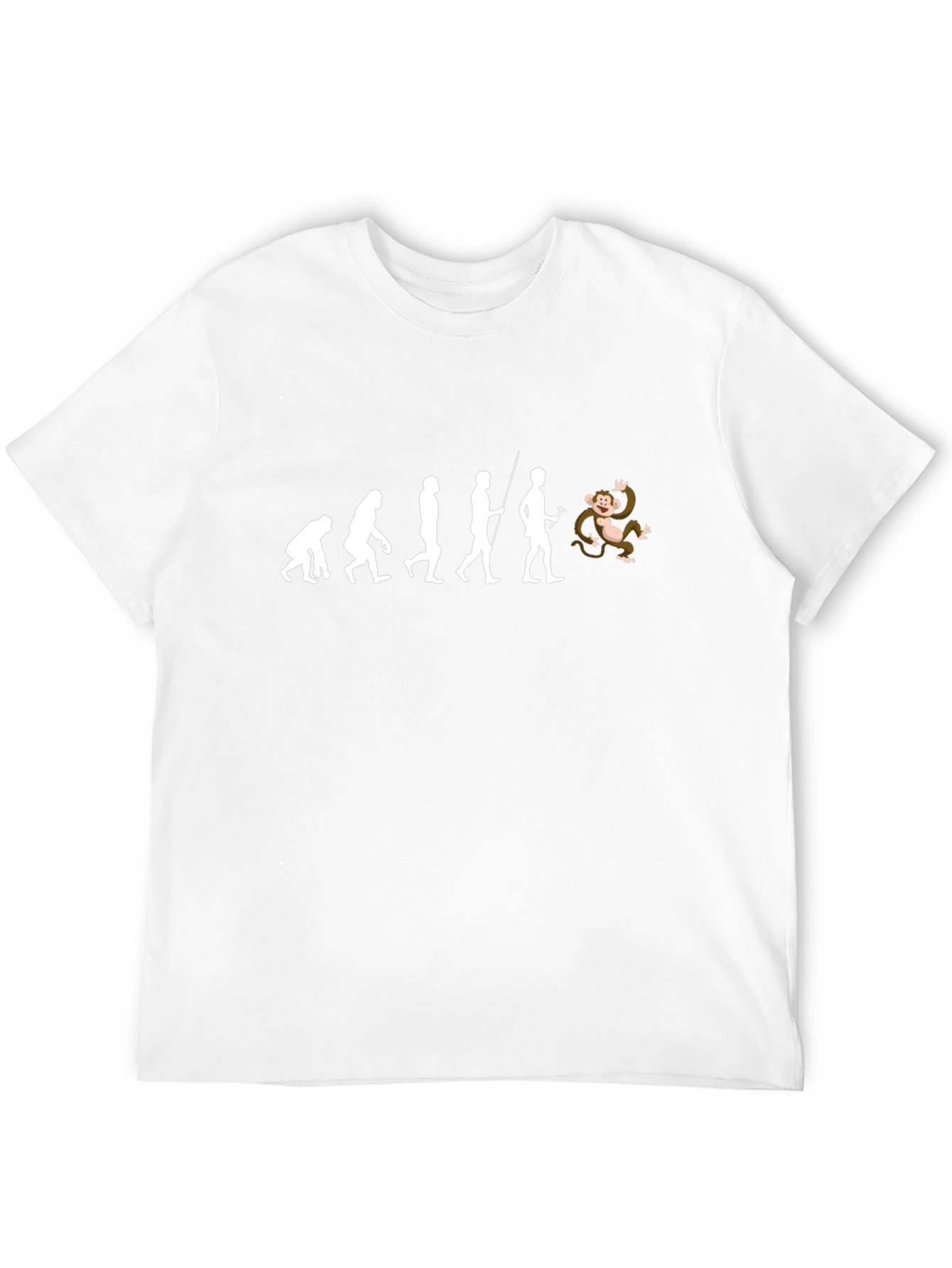 Evolution Monkeying Around Black T-Shirt