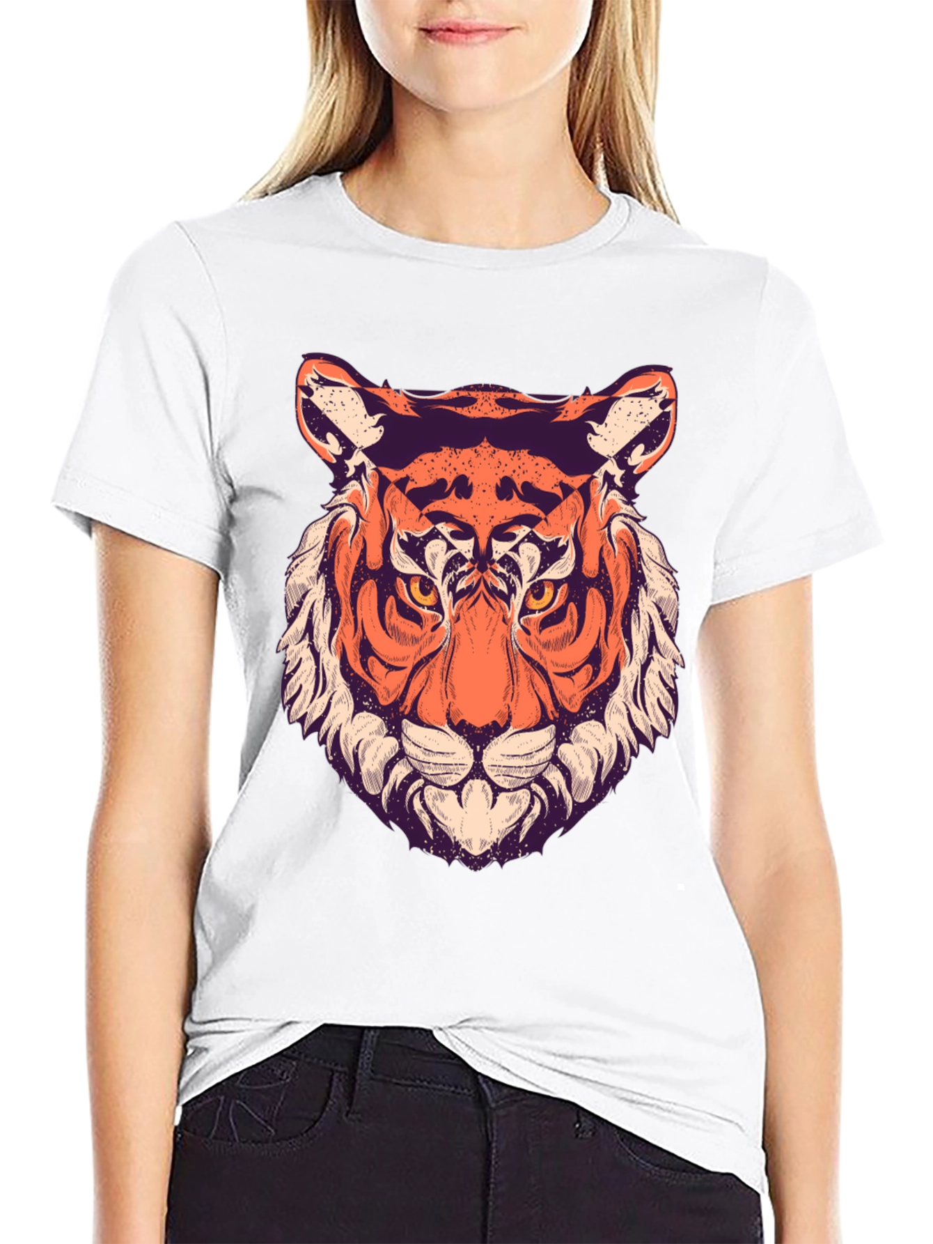 Cool Tiger Graphic Black T-Shirt