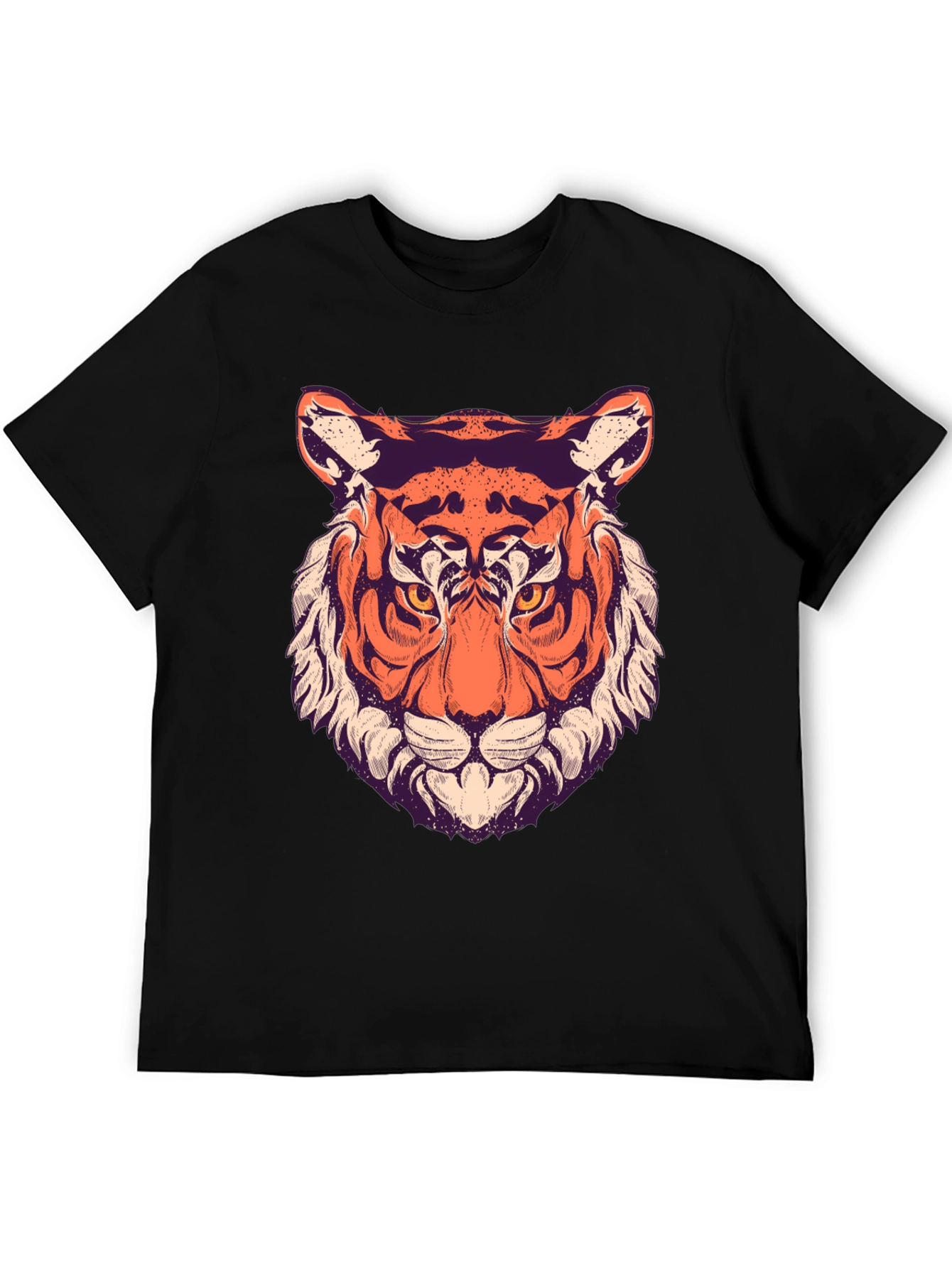 Cool Tiger Graphic Black T-Shirt