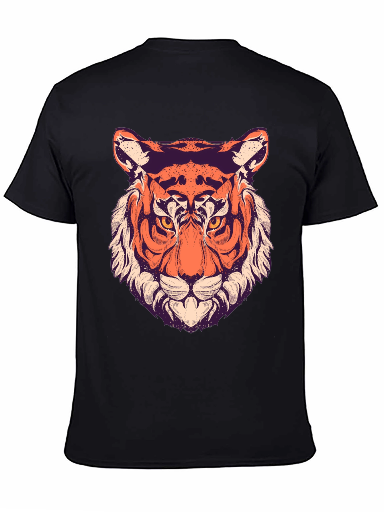 Cool Tiger Graphic Black T-Shirt