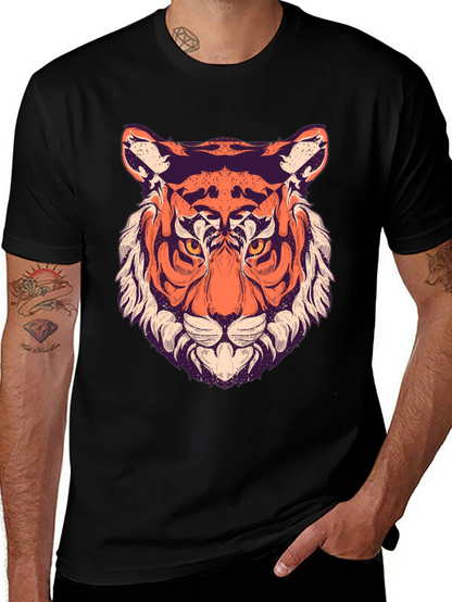 Cool Tiger Graphic Black T-Shirt