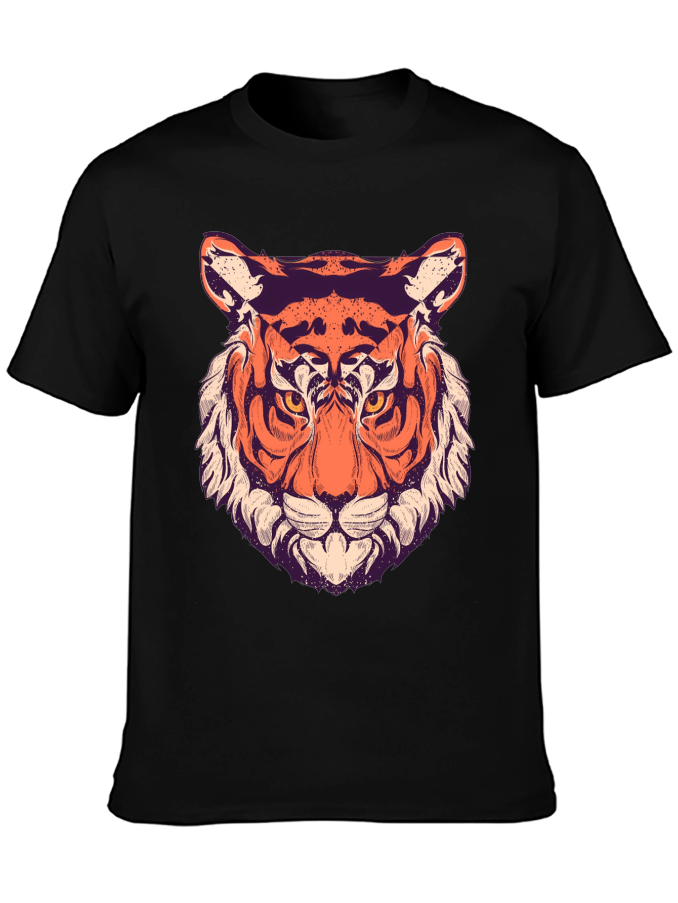 Cool Tiger Graphic Black T-Shirt