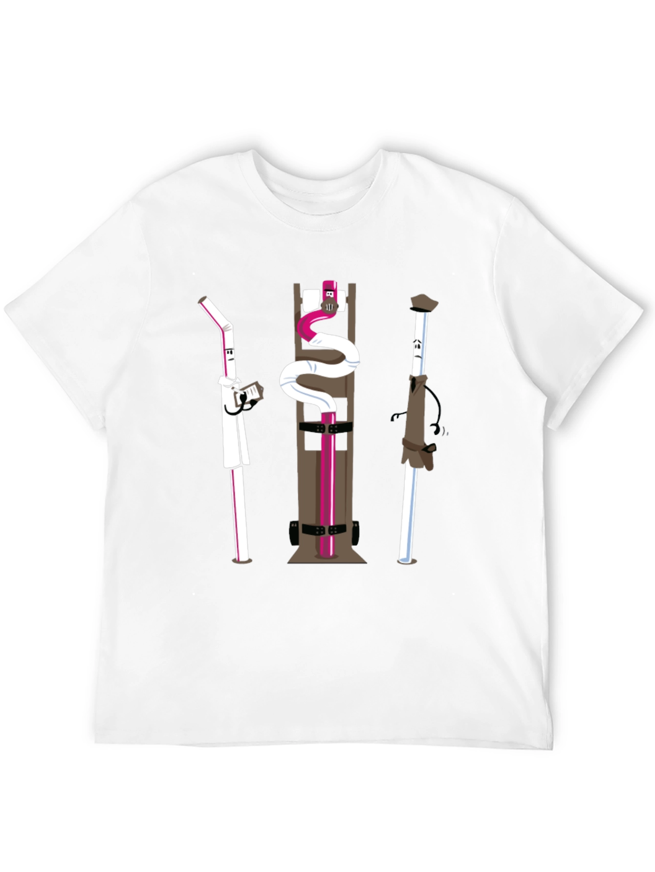 Novelty Black Cartoon Character T-Shirt